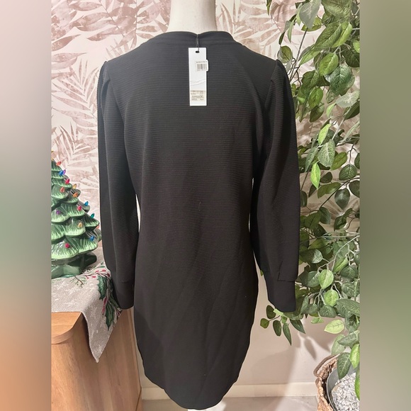 🆕 NWT BB Dakota Steve Madden The Scene Black Knit Sweater Dress Size XL - Picture 5 of 8